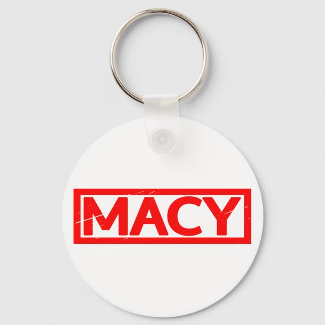 Macy Frimärke Nyckelring (Framsida)