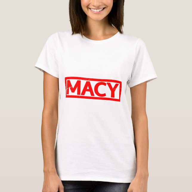 Macy Frimärke T Shirt (Framsida)