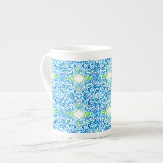 Macy Mosaic Bone China Mug Benporslin Mugg (Framsida vänster)