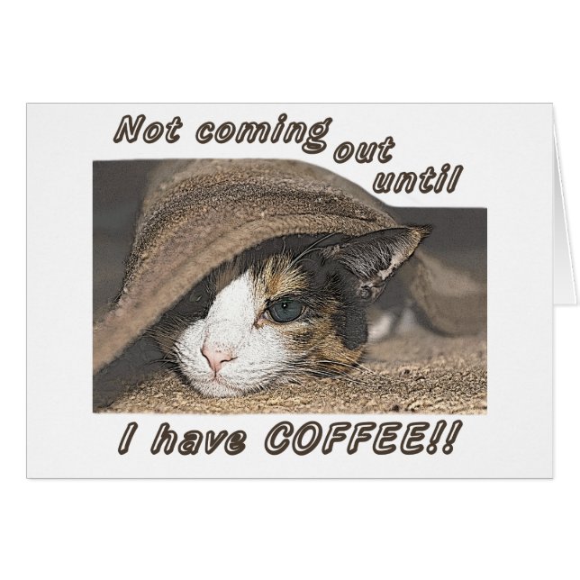 Macy vill också ha kaffe OBS kort (Framsidan Horizontal)