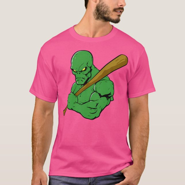 Mad Alien Baseball T Shirt (Framsida)