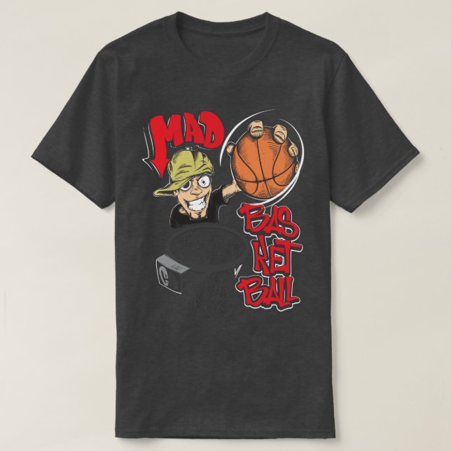 MAD BASKETBALL T SHIRT (Design framsida)