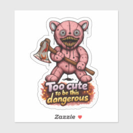 🐻💢 "Mad Bear Energy" Sticker 🎯🔥 Klistermärken