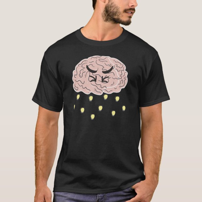 Mad Brainstorming Funny Brainstorming T Shirt (Framsida)