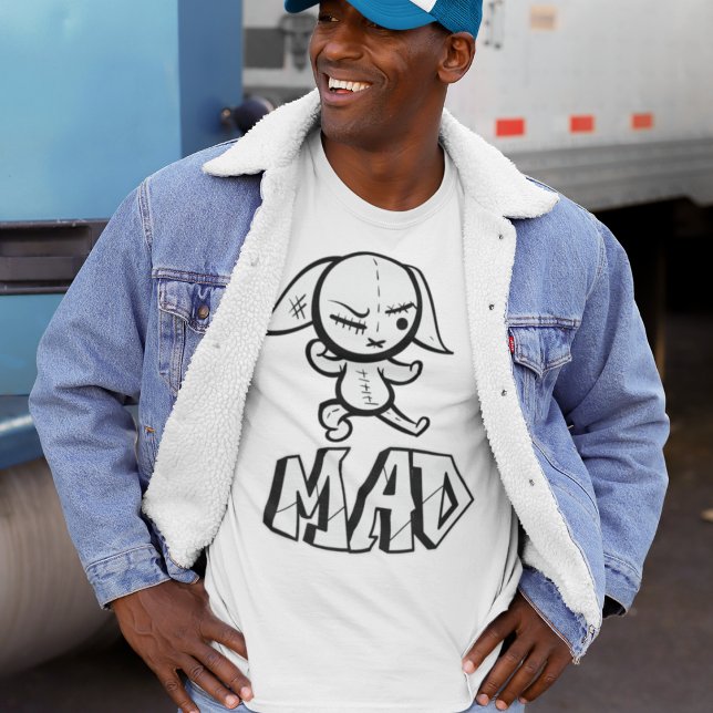 Mad Bunny Humor T-Shirt (Skapare uppladdad)