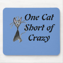 Mad Cat Mouse Pad av Sommer Hamilton