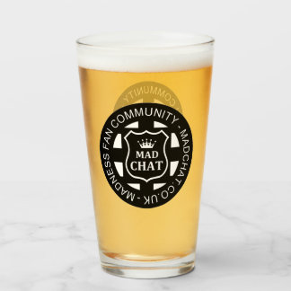 Mad Chatta Beer Glass Glaskopp