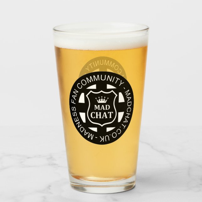 Mad Chatta Beer Glass Glaskopp (Baksida fylld)