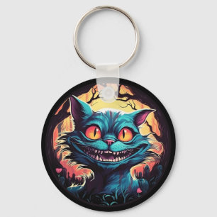 Mad Cheshire Cat Alice i Wonderland Nyckelring