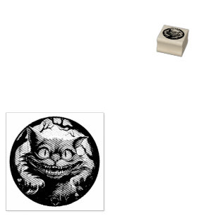 Mad Cheshire Cat Alice i Wonderland Stämpel