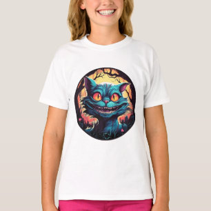 Mad Cheshire Cat Alice i Wonderland T Shirt