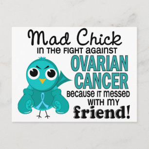 Mad Chick 2 Friend Ovarian Cancer Vykort