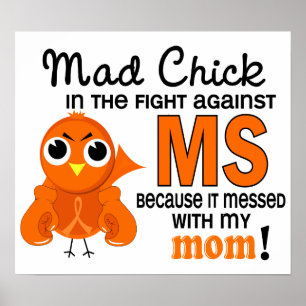 Mad Chick 2 Mamma Många Sclerosis MS Poster