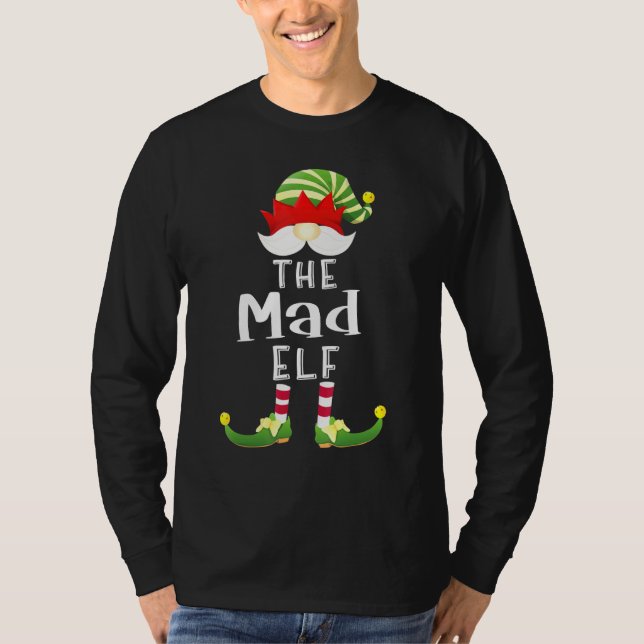 Mad Elf-gruppen jul Pajama Party T Shirt (Framsida)