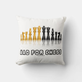 Mad for Chess Reflecess Set Geek Humor Kudde