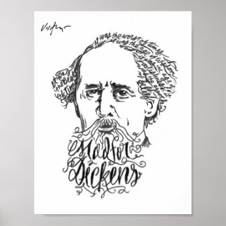 Mad for Dickens - James Victore Print Poster
