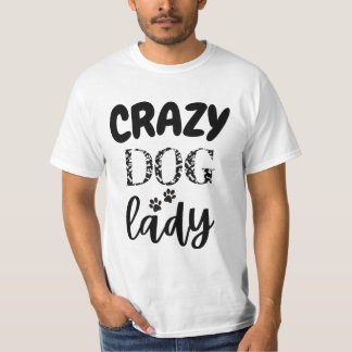 Mad for Mutts: Crazy Hund lustiga presentkort. T Shirt
