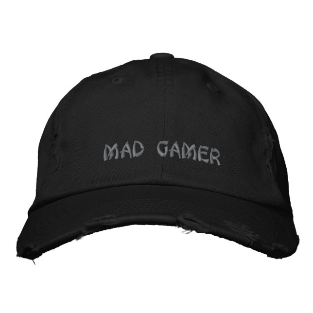 Mad Gamer Cap Broderad Keps (Framsida)