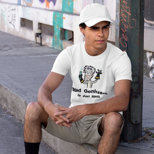 Mad Genius eller Just Mad Manar Tröja (Mad Genius or Just Mad Men's T-Shirt)