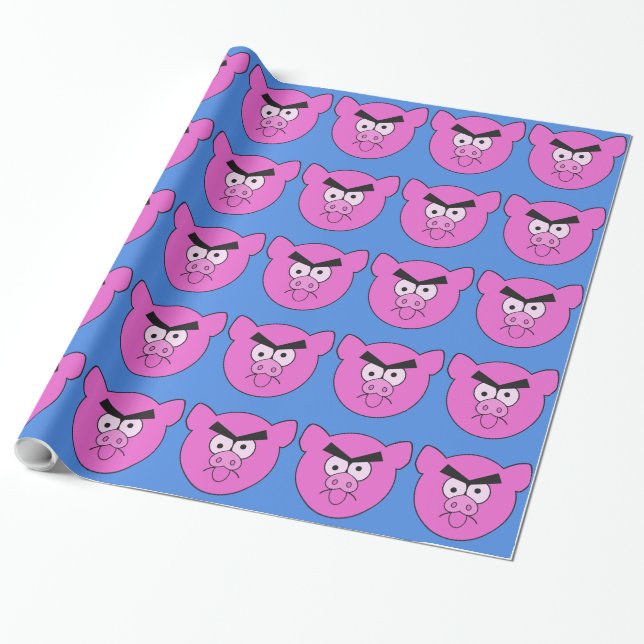 Mad Gris-emballering papper Presentpapper (Utrullad)