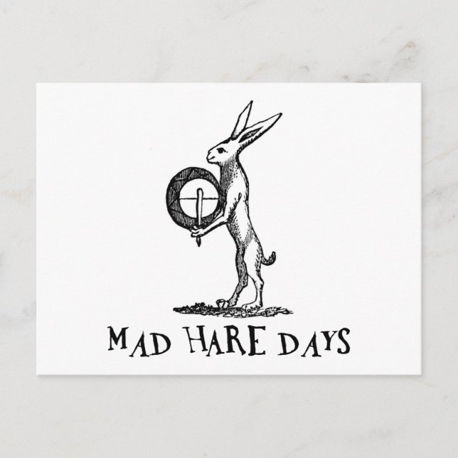Mad Hare-dagar Vykort (Framsida)