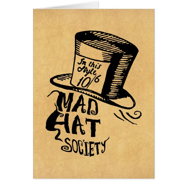 Mad Hat Society Hälsningskort (Framsidan)