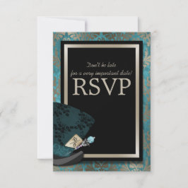 Mad Hatter Alice i Wonderland Bröllop OSA Card Kort