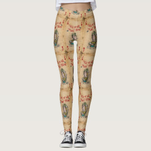 Mad Hatter Alice i Wonderland Vi är alla Mad Leggings