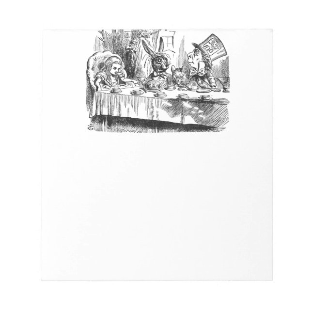 Mad Hatter Anteckningsblock (Framsida)