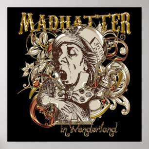 Mad Hatter Carnivale Stil (Guld version) Poster