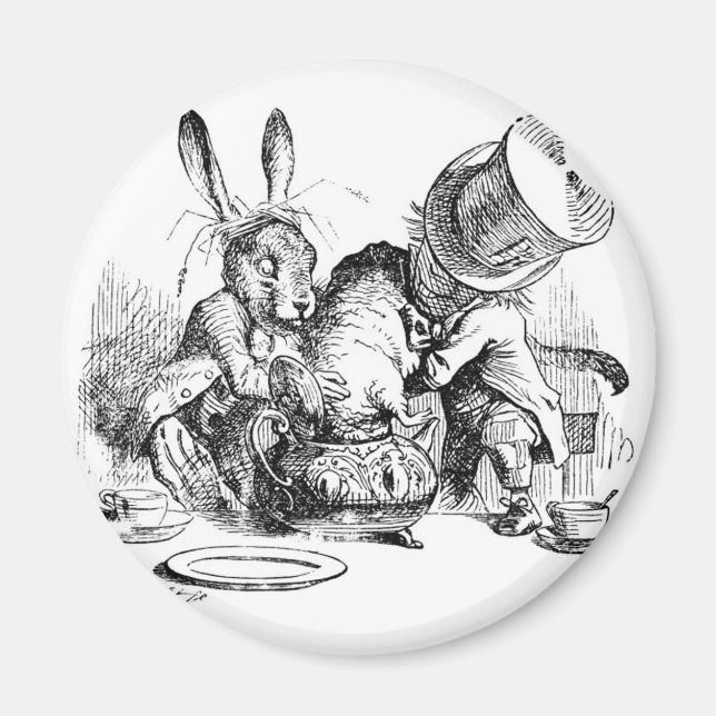 Mad Hatter, Dormus och March Hare Magnet (Framsidan)