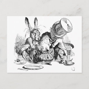 Mad Hatter, Dormus och March Hare Vykort