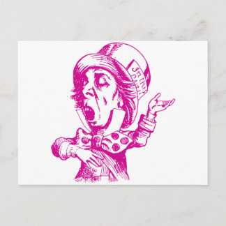 Mad Hatter Inked Rosa Vykort