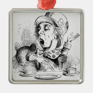 Mad Hatter Julgransprydnad Metall