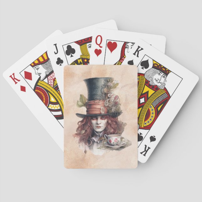 Mad Hatter-kort Casinokort (Baksidan)