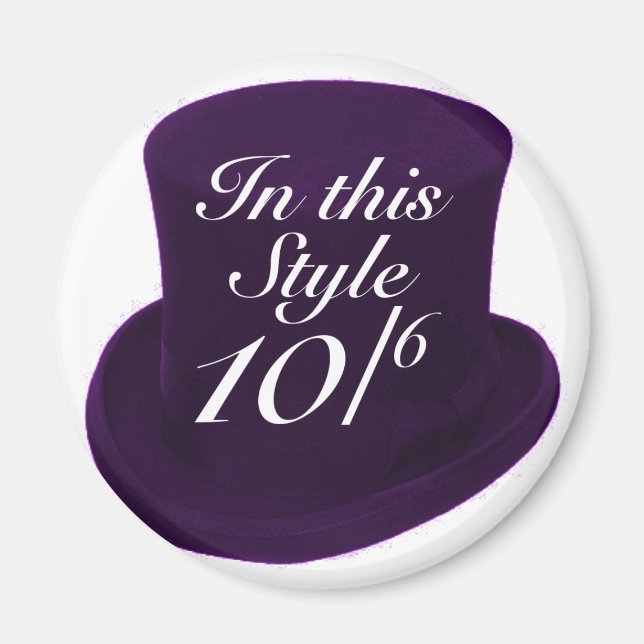 Mad Hatter - Lila Magnet (Framsidan)