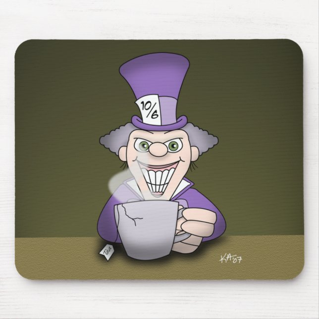 Mad Hatter Mousepad Musmatta (Framsidan)