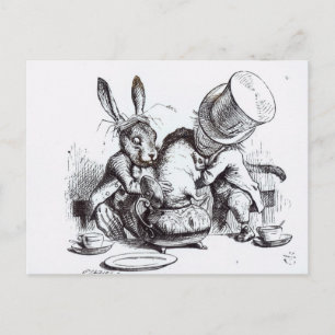 Mad Hatter och marschen Vykort