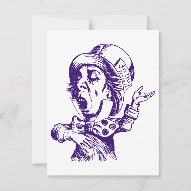 Mad Hatter Prom Bid Inbjudningar (Framsida)