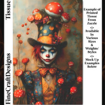 Mad Hatter Style Circus Character DW4A Decoupage