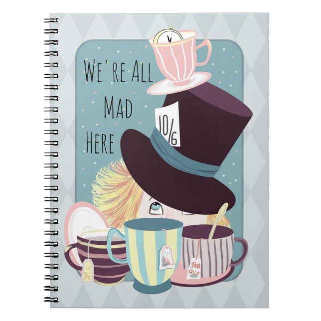 Mad Hatter Tea Party Anteckningsbok (Framsidan)