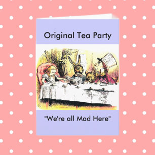 Mad Hatter Tea Party Kort