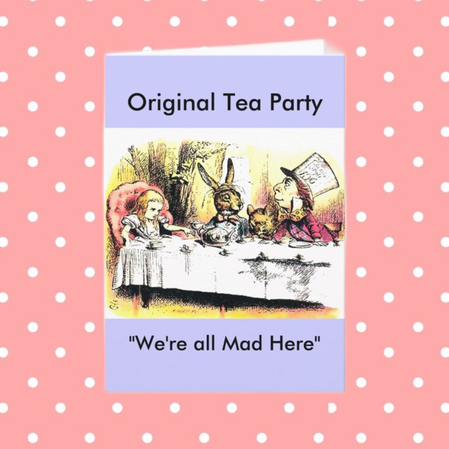 Mad Hatter Tea Party Kort (Skapare uppladdad)