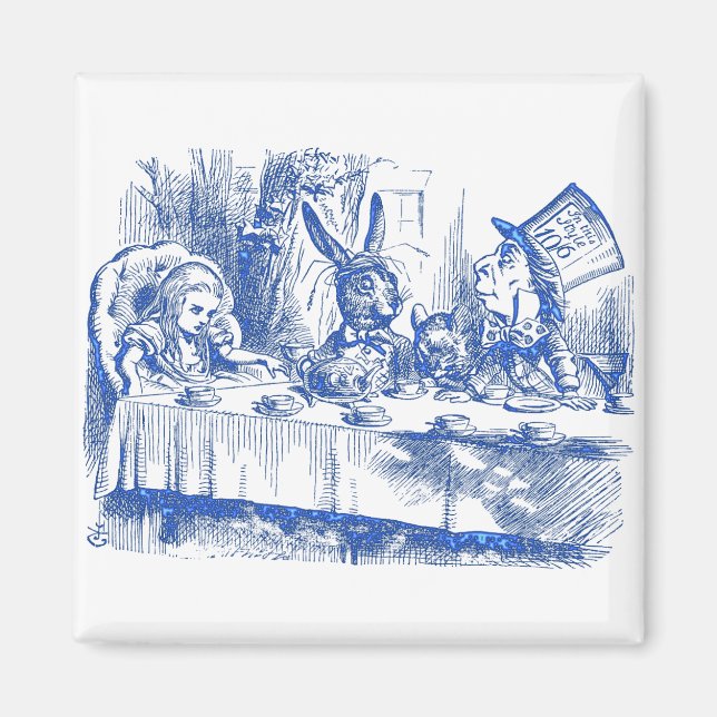 Mad Hatter Tea Party Magnet (Framsidan)