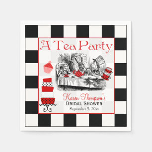 Mad Hatter Tea Party Möhippa Napkins Pappersservett