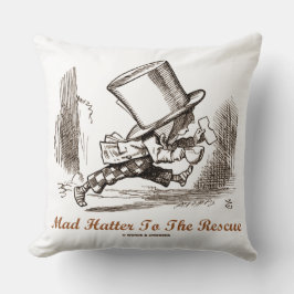 Mad Hatter to Rädding Wonderland Sentiment Kudde