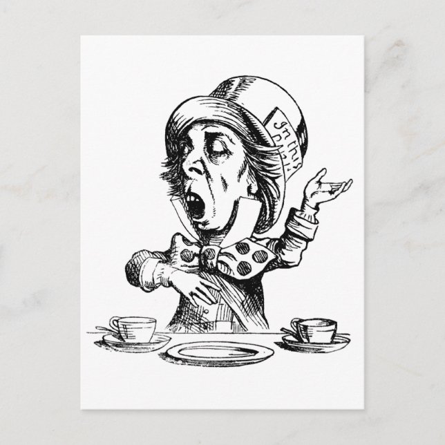 Mad Hatter Vykort (Framsida)