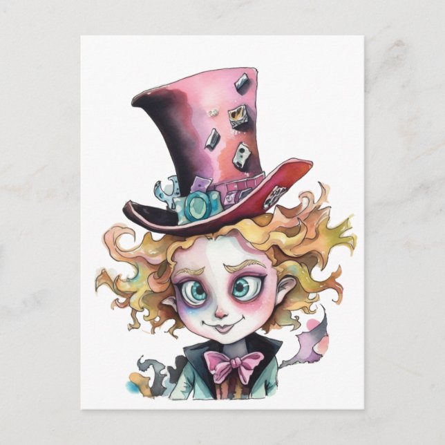 Mad Hatter Vykort (Framsida)