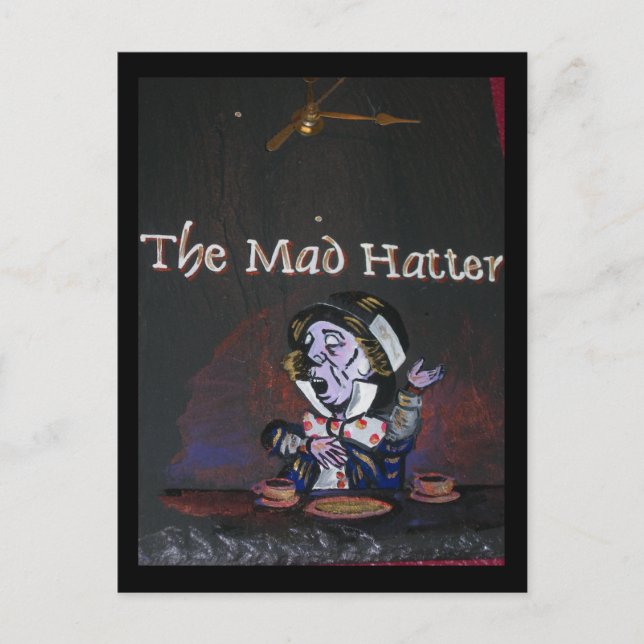 Mad Hatter Vykort (Framsida)