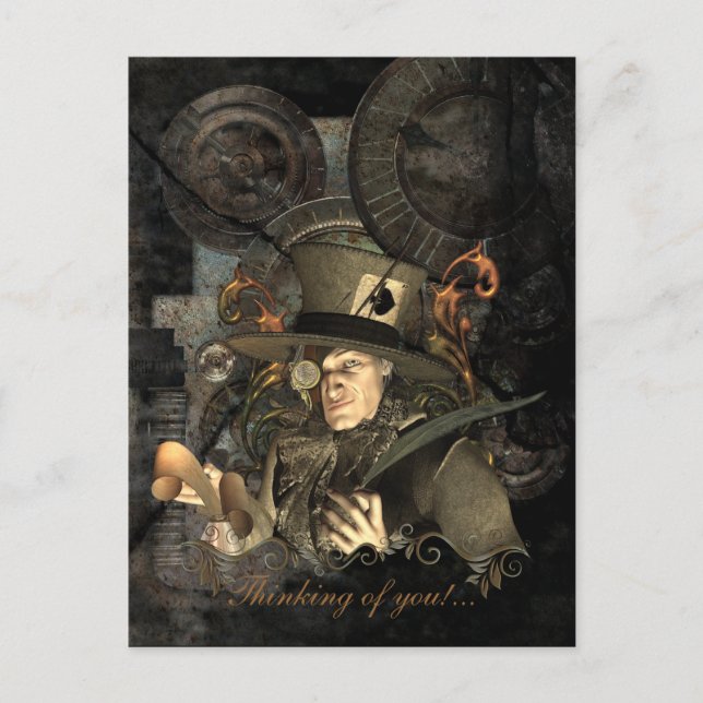 Mad Hatter Vykort (Framsida)